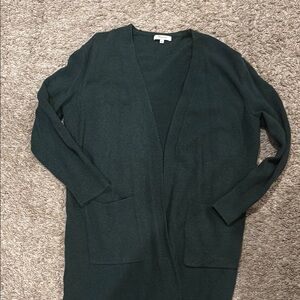 Madewell Green Cardigan Sweater